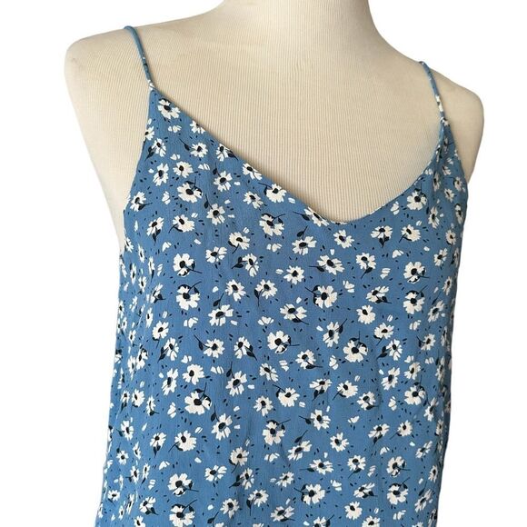 Cotton On Blue Boho Floral Cami Summer Tank Top Shirt - Picture 3 of 5